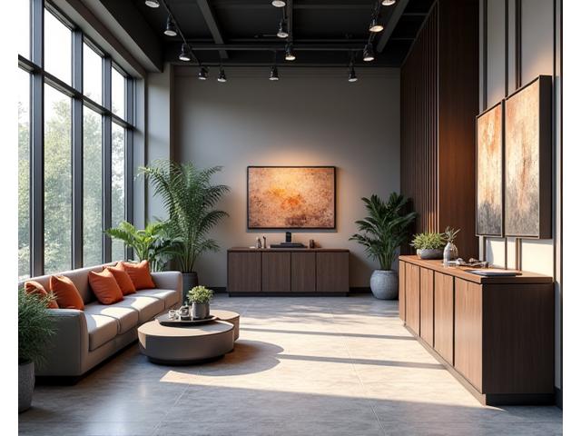 고객 상담실 및 프로젝트 전시 갤러리 내부